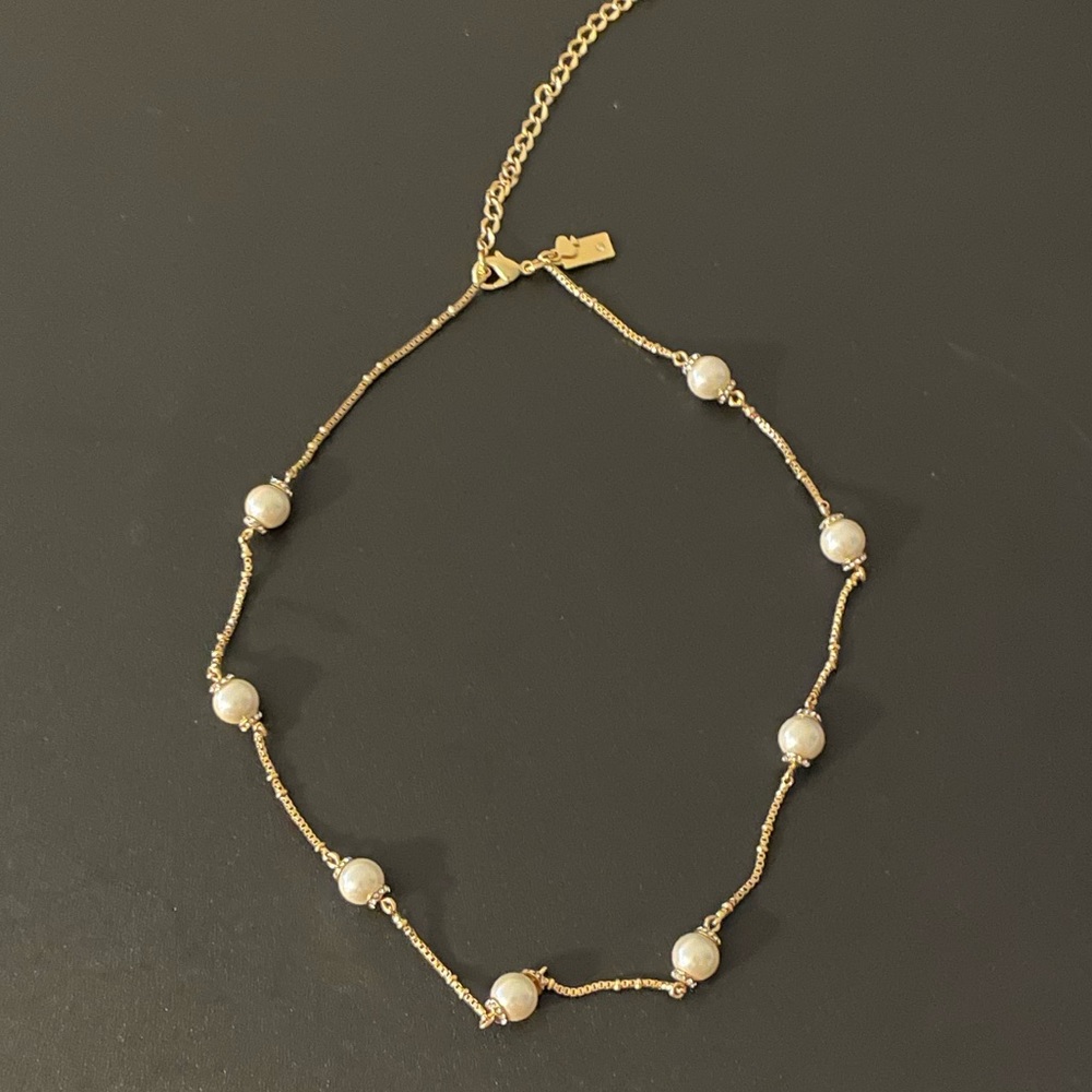 Kate Spade Pearl and Gold Necklace